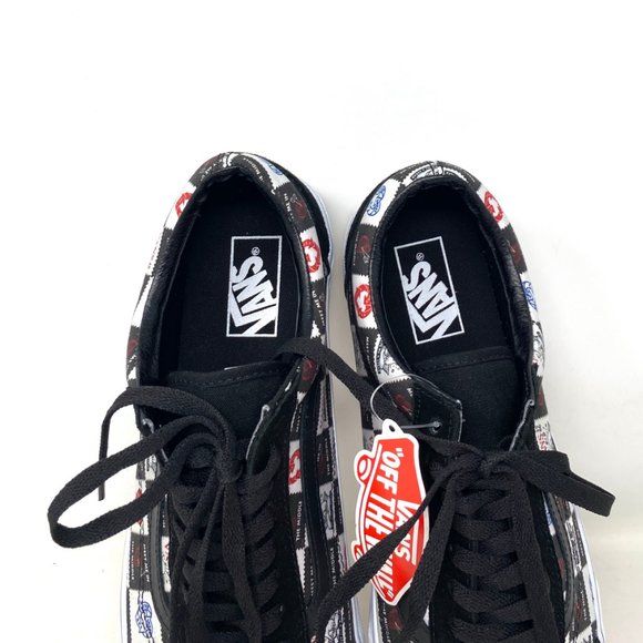 VANS Old Skool Love Shoes Men Letters Black Canvas Skate Casual Size VN0A5JMIB0A - Picture 4 of 8